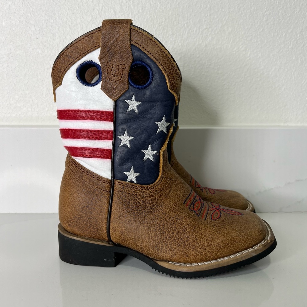 J.B. Dillon Kids Boots Brown and Blue